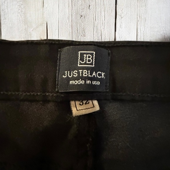 NWT Just Black Women’s Ankle Zip Black Denim Jean Pants ~ Size 32 - Picture 2 of 10